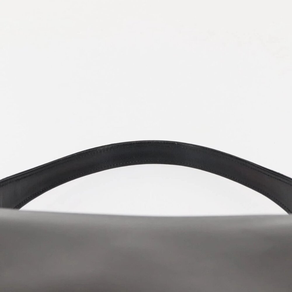 GUCCI Interlocking Hand Bag Leather Black Gold Auth fm4894 - Picture 9 of 16